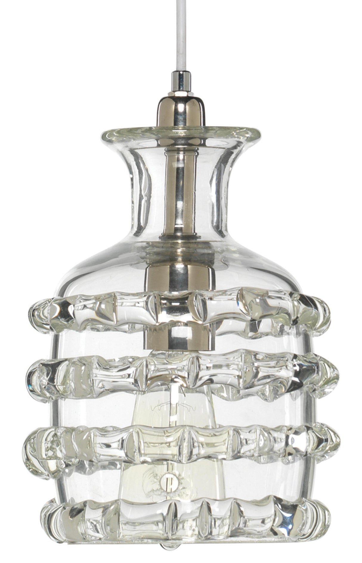 Jamie Young Ribbon 1-Light Glass Pendant