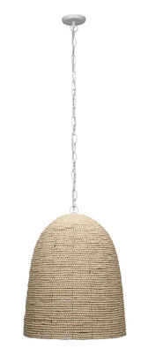 Jamie Young Waterfront Wood Beaded 1-Light Pendant