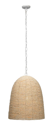 Jamie Young Waterfront Wood Beaded 1-Light Pendant