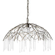 Jamie Young Vine Glass and Iron 1-Light Pendant
