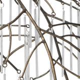 Jamie Young Vine Glass and Iron 1-Light Pendant