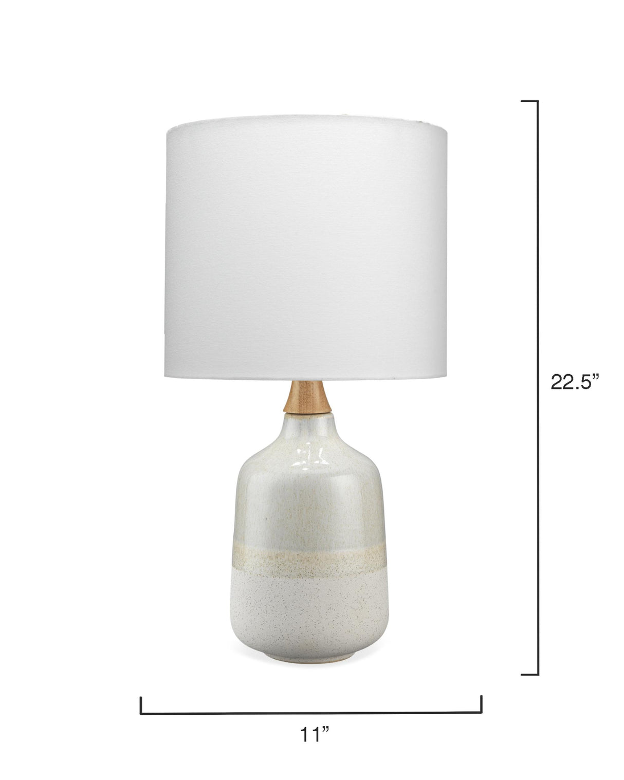 Jamie Young Alice Ceramic Table Lamp, Cream