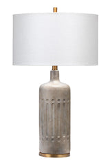 Jamie Young Annex Cement Table Lamp with Linen Shade