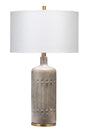 Jamie Young Annex Cement Table Lamp with Linen Shade