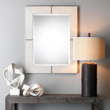 Jamie Young Barrell Leather Table Lamp with Elephant Hemp Shade