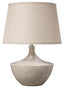 Jamie Young Basketweave Ceramic Table Lamp with Linen Shade