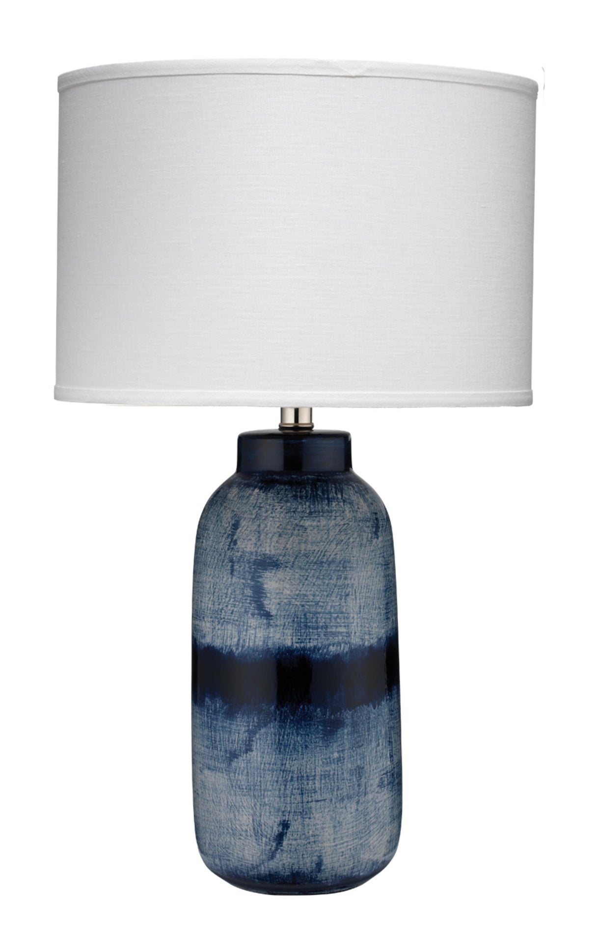 Jamie Young Batik Ceramic Table Lamp with Linen Shade