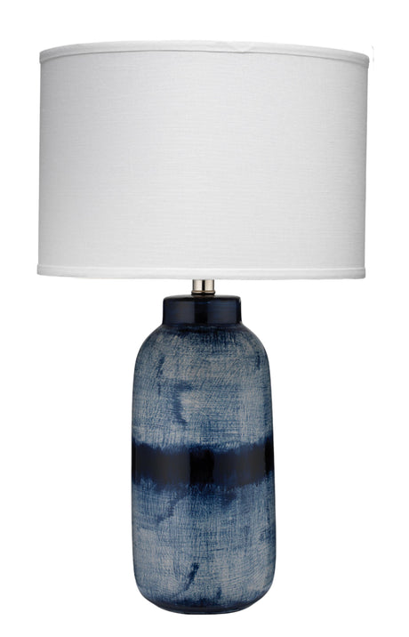 Jamie Young Batik Ceramic Table Lamp with Linen Shade