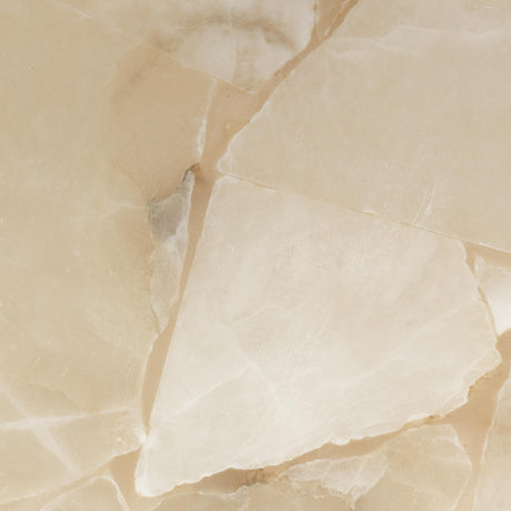 Jamie Young Borealis Alabaster Table Lamp with Linen Shade