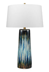 Jamie Young Brushstroke Ceramic Table Lamp with Linen Shade