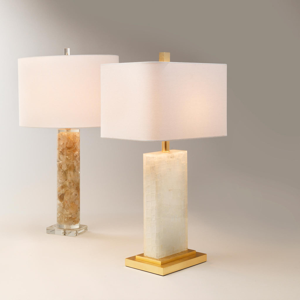 Jamie Young Caesar White Table Lamps