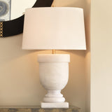 Jamie Young Carnegie Resin Table Lamp with Linen Shade