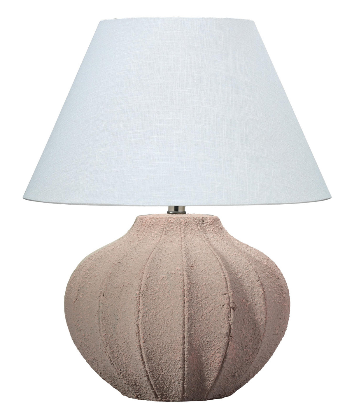 Jamie Young Clamshell Ceramic Table Lamp with Linen Shade