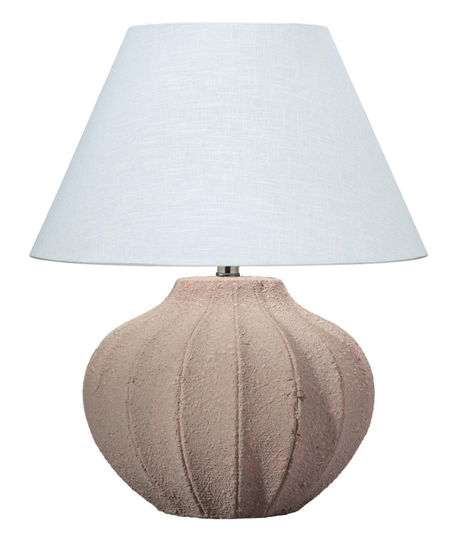 Jamie Young Clamshell Ceramic Table Lamp with Linen Shade