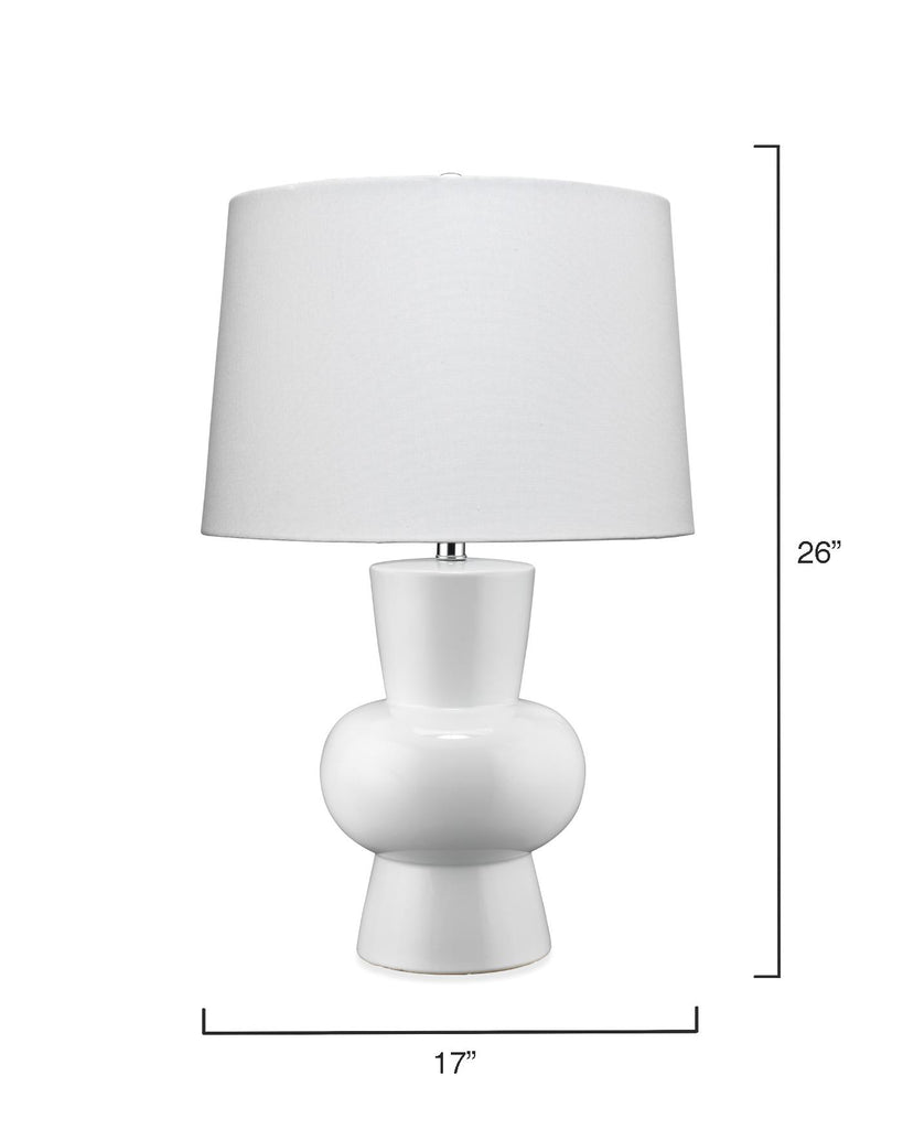 Jamie Young Clementine White Table Lamps
