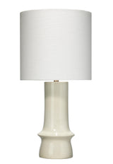 Jamie Young Crest Ceramic Table Lamp with Linen Shade