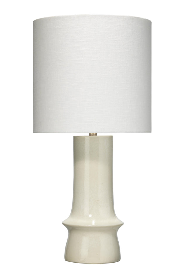Jamie Young Crest Ceramic Table Lamp with Linen Shade