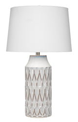 Jamie Young Dalia Ceramic Table Lamp, White