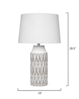 Jamie Young Dalia Ceramic Table Lamp, White