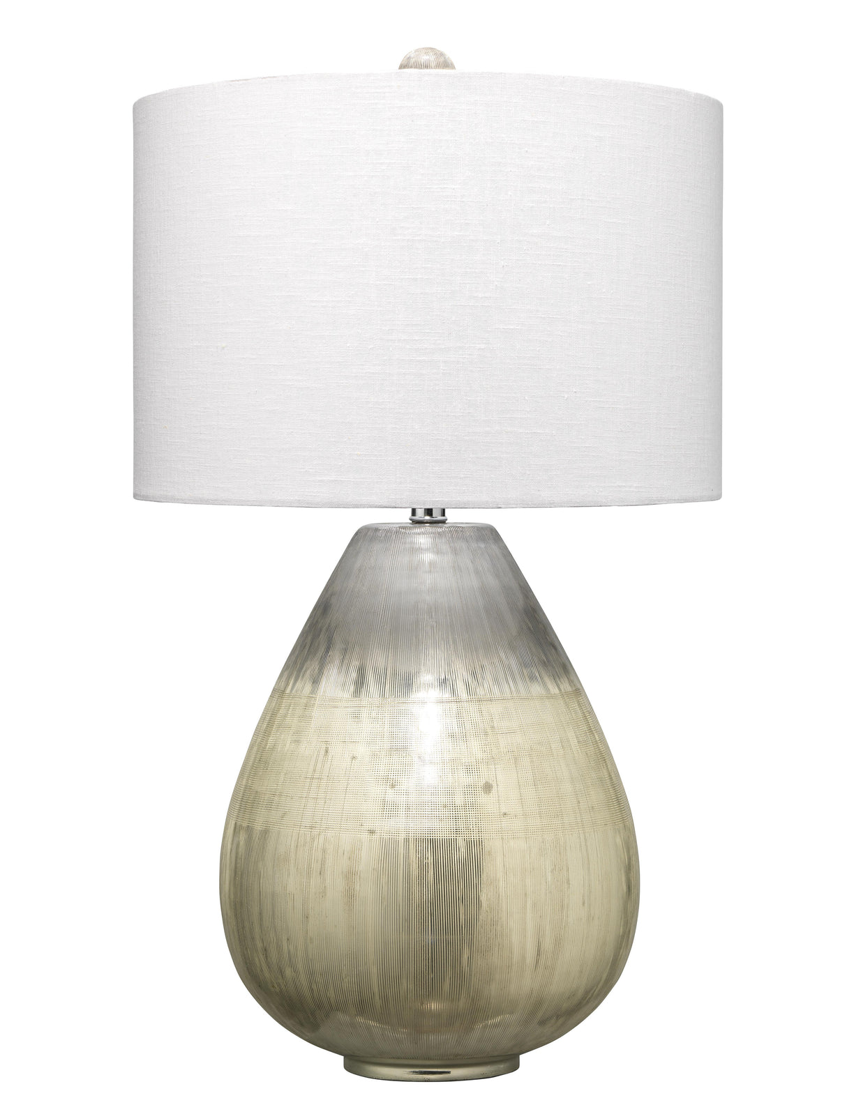 Jamie Young Damsle Glass Table Lamp with Linen Shade