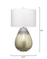 Jamie Young Damsle Glass Table Lamp with Linen Shade