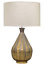 Jamie Young Daybreak Iron Table Lamp with Linen Shade, Grey Enameled