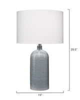 Jamie Young Declan Ceramic Table Lamp, Blue