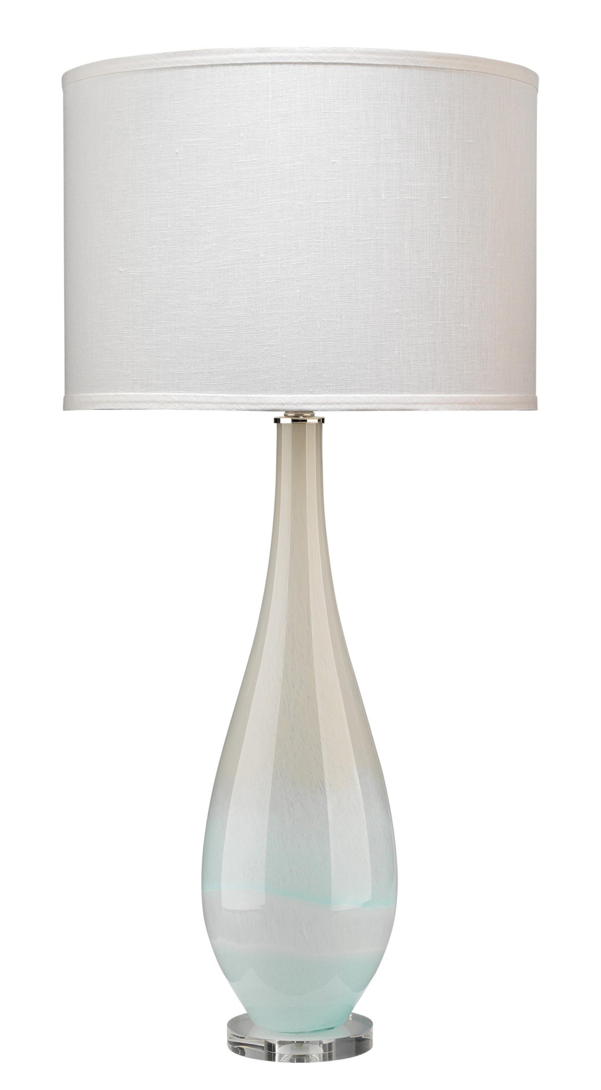 Jamie Young Dewdrop Glass Table Lamp with Linen Shade