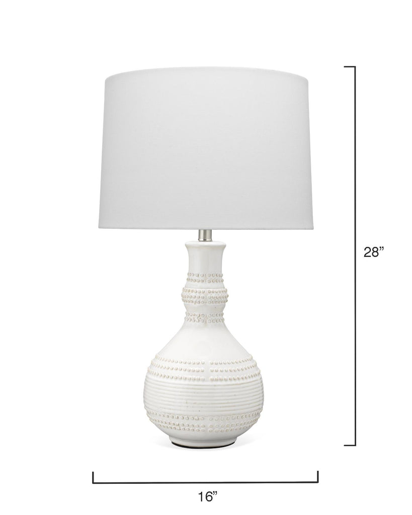 Jamie Young Droplet White Table Lamps