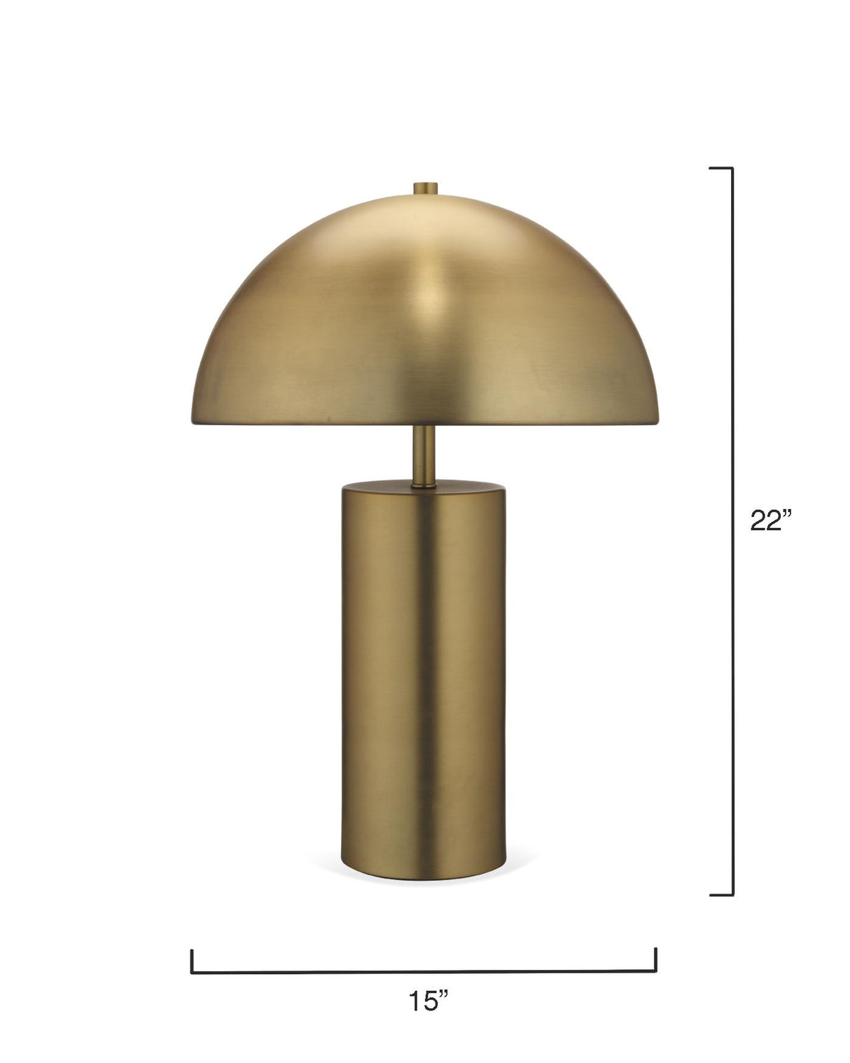 Jamie Young Felix Iron Table Lamp, Antique Brass