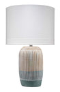Jamie Young Flagstaff Ceramic Table Lamp with Linen Shade
