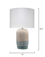 Jamie Young Flagstaff Ceramic Table Lamp with Linen Shade
