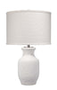 Jamie Young Gilbert Cement Table Lamp with Grasscloth Shade