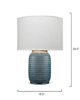 Jamie Young Graham Ceramic Table Lamp, Blue