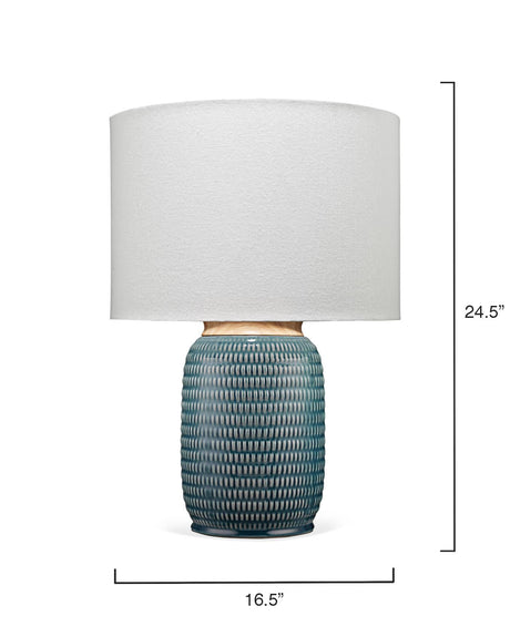 Jamie Young Graham Ceramic Table Lamp, Blue