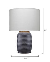 Jamie Young Graham Ceramic Table Lamp, Navy