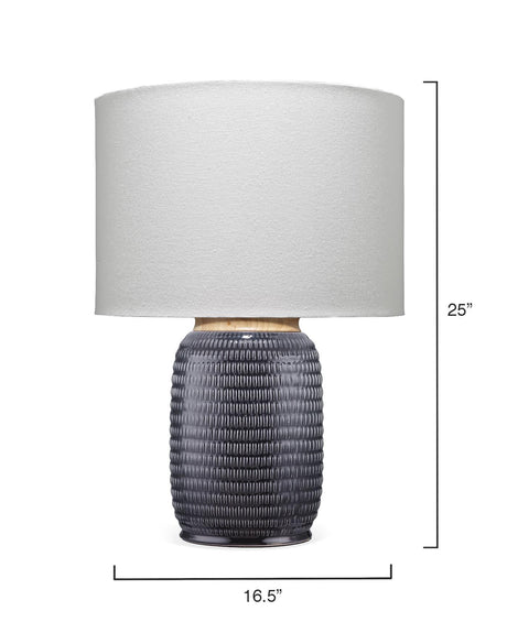 Jamie Young Graham Ceramic Table Lamp, Navy