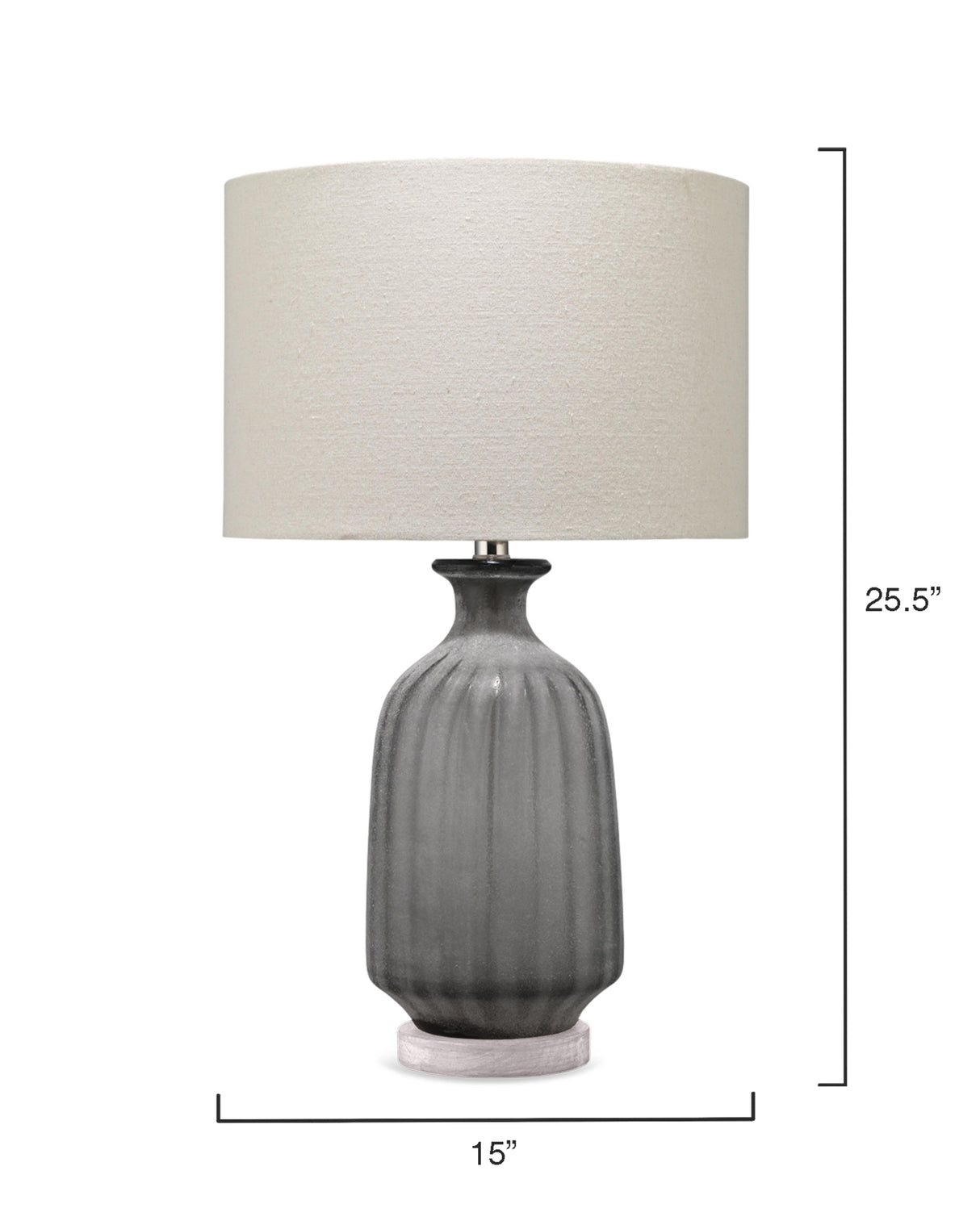 Jamie Young Frosted Glass Table Lamp, Grey