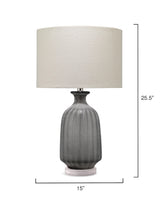 Jamie Young Frosted Glass Table Lamp, Grey