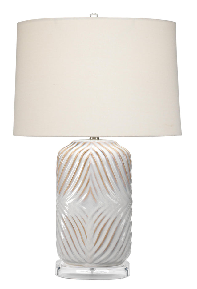 Jamie Young Harper Ceramic Table Lamp, White