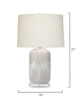 Jamie Young Harper Ceramic Table Lamp, White