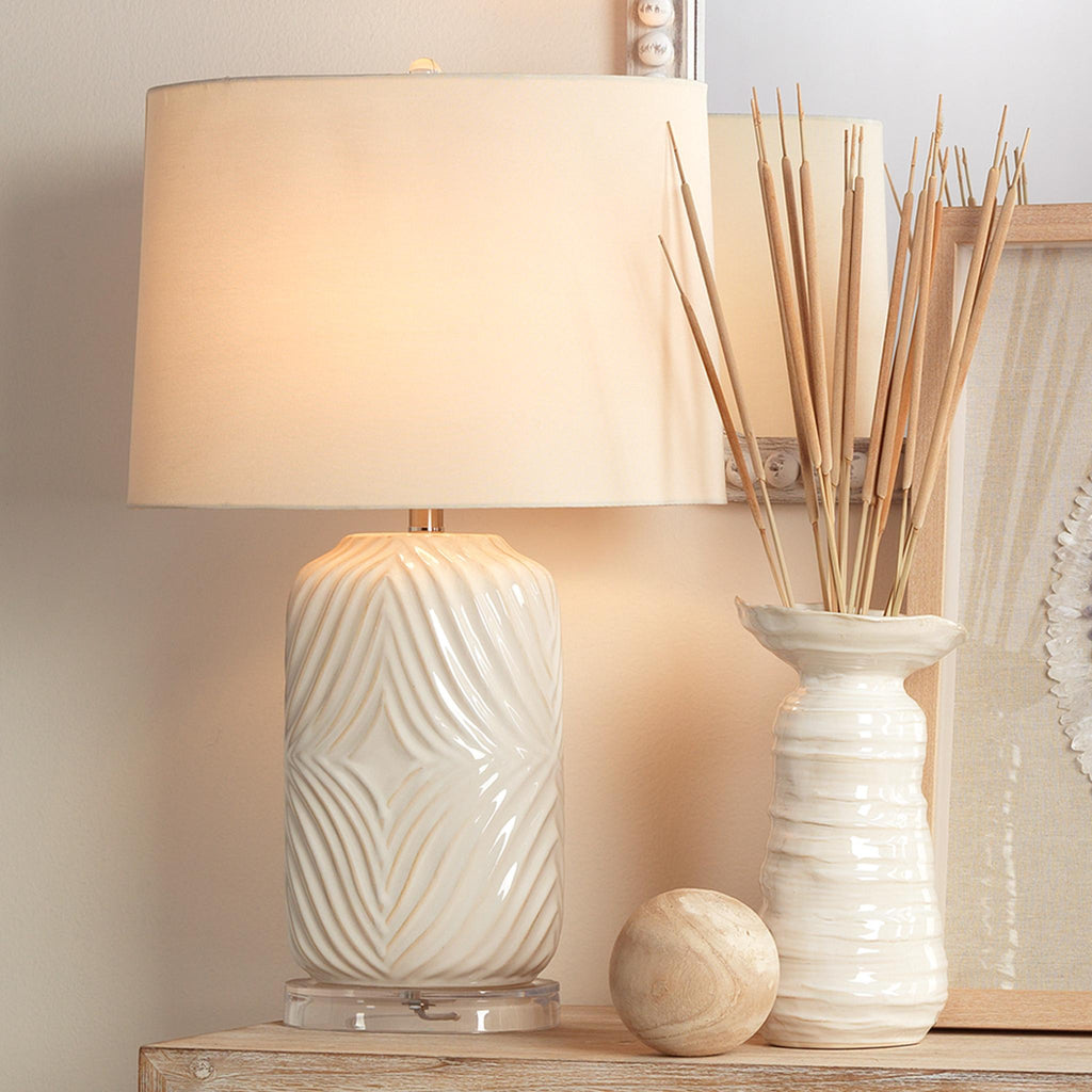 Jamie Young Harper White Table Lamps