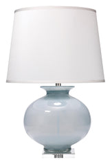 Jamie Young Heirloom Glass Table Lamp with Linen Shade