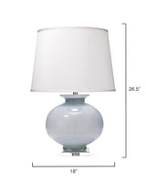 Jamie Young Heirloom Glass Table Lamp with Linen Shade