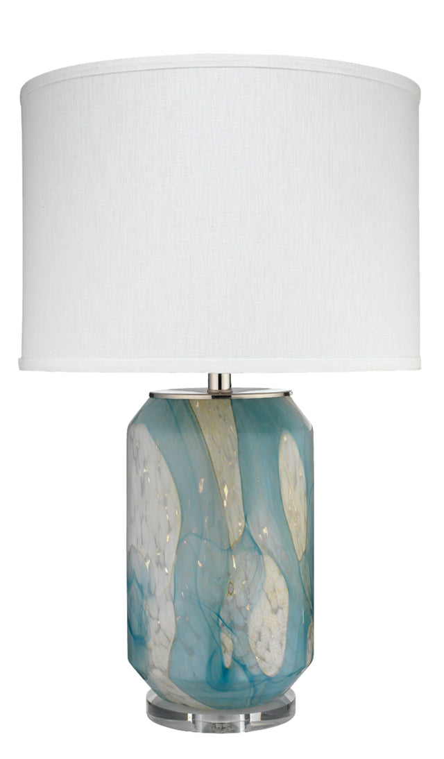 Jamie Young Helen Blown Glass Table Lamp with Linen Shade