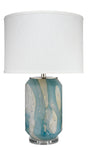 Jamie Young Helen Blown Glass Table Lamp with Linen Shade