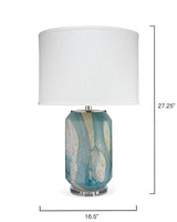 Jamie Young Helen Blown Glass Table Lamp with Linen Shade