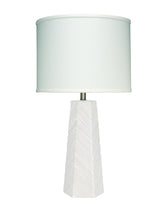 Jamie Young High Rise Glass Table Lamp with Linen Shade
