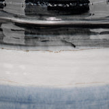 Jamie Young Horizon Striped Ceramic Table Lamp with Linen Shade