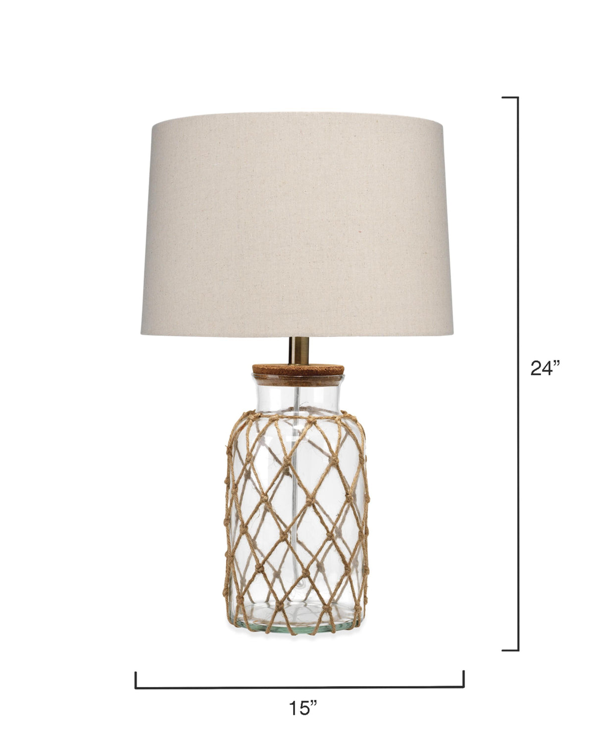 Jamie Young Hugo Glass Table Lamp